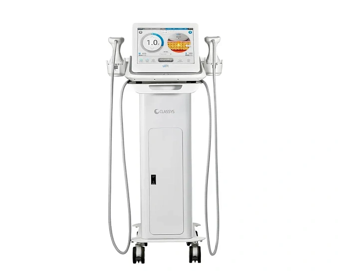 HIFU technology operates on the basis of spot heating of fabrics to a temperature of 45-55 °C at a predetermined depth.