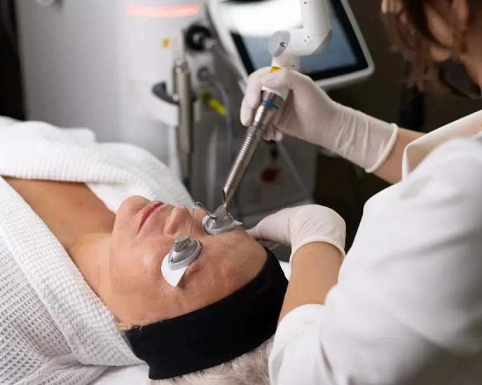 Fotona uses the fractional photothermolysis method